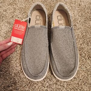 Hey Dude Men's Gray Slip-On Shoes